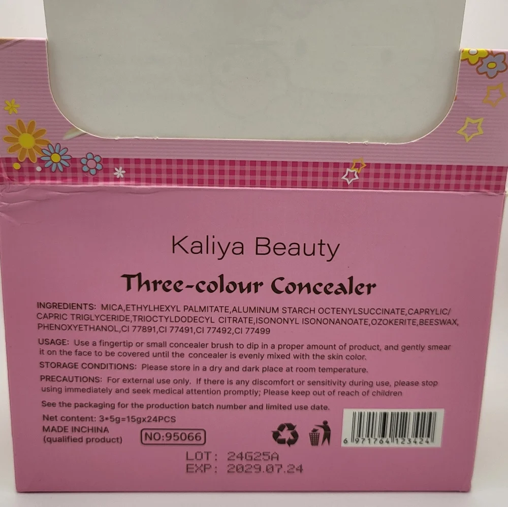 KALIYA Hello Kitty Tri-Color Concealer NEW Light/Medium